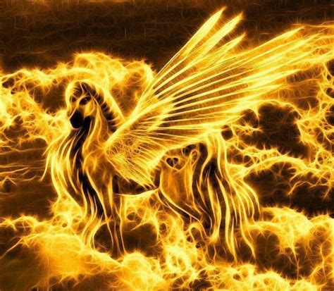 Pegasus Mythical Creatures Art Pegasus Art Fire Horse