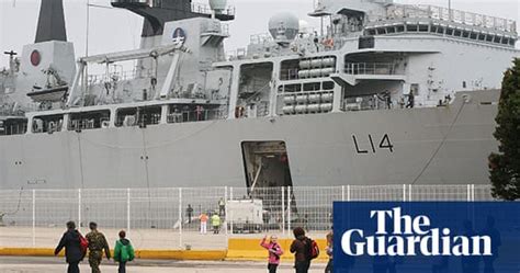 Hms Albion Rescues Stranded Britons World News The Guardian