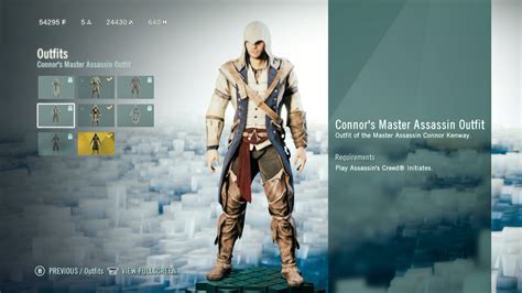 Assassins Creed Unity Unlock All Legacy Outfits Altair Ezio