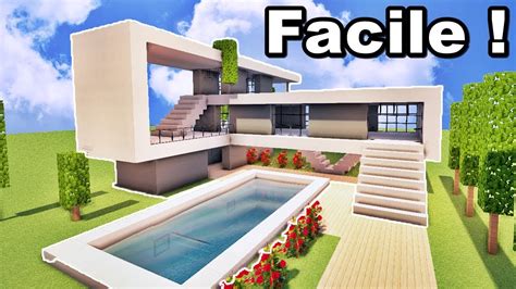 MAISON ULTRA MODERNE FACILE À FAIRE SUR MINECRAFT ! TUTORIEL ! )  YouTube