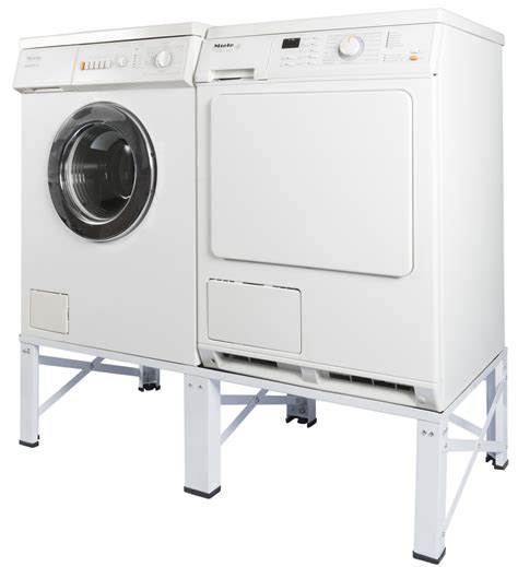 In der waschmaschine wirken mechanische kräfte, waschmittel und (erwärmtes) wasser kombiniert auf das waschgut ein. Doppel Untergestell für Waschmaschine Trockner Sockel ...