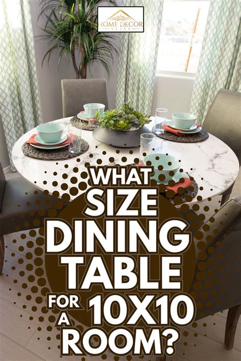 What Size Dining Table For A 10x10 Room Rectangle Dining Table Decor