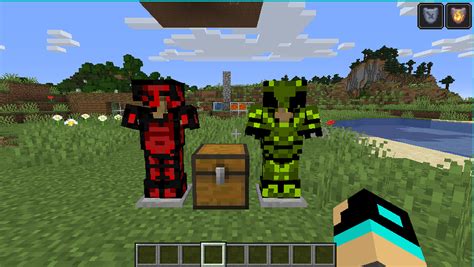 Red Diamonds And Green Netherite Minecraft Texture Pack