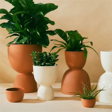 Terracotta Stacked Planters — Franca Planters Terracotta Large Planters