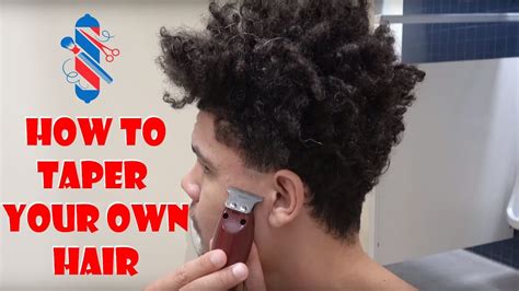 How To Taper Your Own Hair Quick Tutorial Youtube
