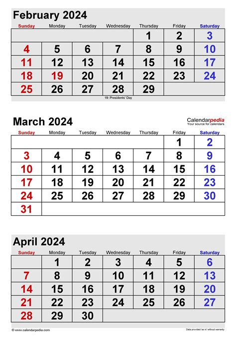 March 2024 Calendar Templates For Word Excel And Pdf