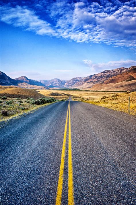 Asphalt Road Into Distance Free Stock Photo - Public Domain Pictures