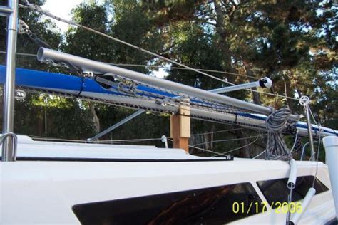 Mast Raising System On Deck Stowage Starboard Side Sailboat Owners