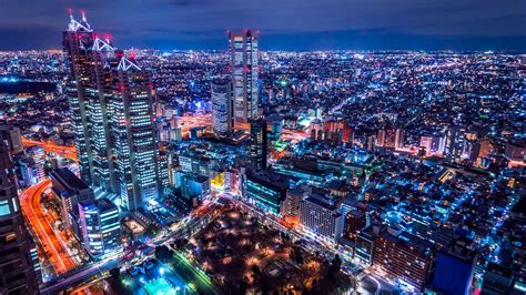 Tokyo Skyline With The Shinjuku Park Tower At Night Wallpaper Backiee