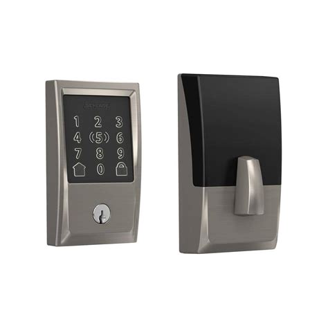 Schlage Century Satin Nickel Electronic Encode Plus Smart Wifi Deadbolt