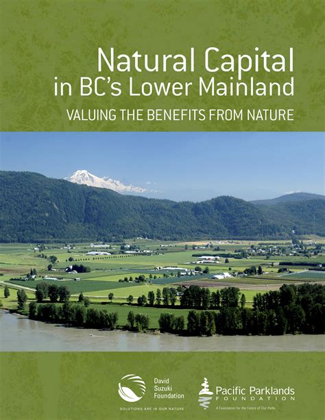 Natural Capital In Bcs Lower Mainland Valuing The Benefits From