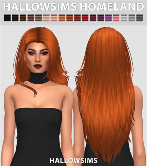 Sims 4 Ccs The Best Homeland Hair By Hallowsims