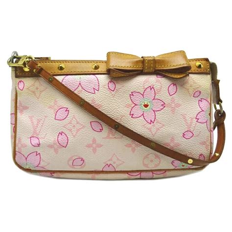Louis Vuitton X Takashi Murakami Cherry Blossom Monogram Pink Bag Pochette Ebay