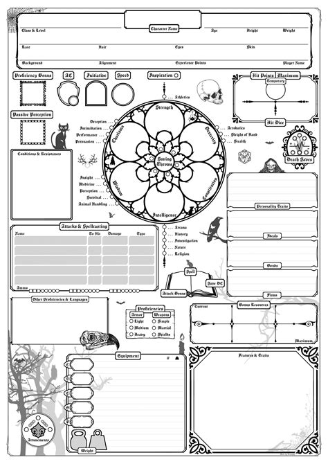 Dnd 5e Custom Character Sheet Maker Fontellas