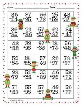 2 digit addition on addition and subtraction welcome to touchmath, multisensory teaching, learning math tools make math fun! Christmas Touch Math: Double Digit Addition With ...