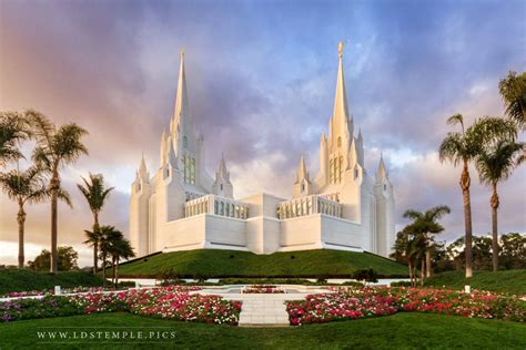 San Diego Temple Sunset Lds Temple Pictures
