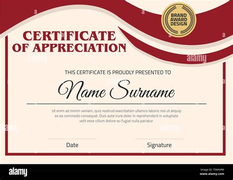 Certificates A4 Size Certificate Of Merit A4 Gambaran