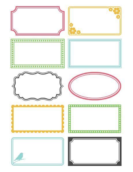 Blank label templates are available online to download for use with graphic design programs like photoshop, illustrator, gimp, indesign, inkscape. free printable labels | Labels printables free, Printable ...