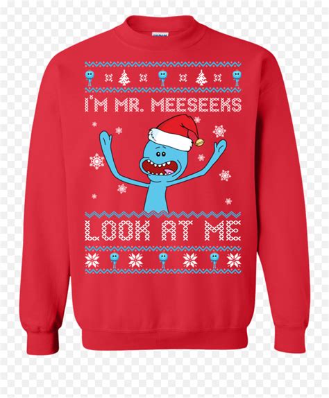 Rick And Morty Iu0027m Mr Meeseeks Look At Me Christmas Sweater You