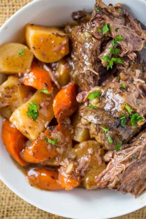 ultimate slow cooker pot roast dinner then dessert