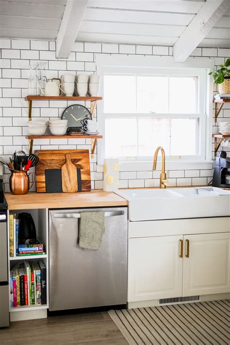 The bodbyn white kitchen front. IKEA Kitchen Bodbyn off-white with farmhouse sink gold ...