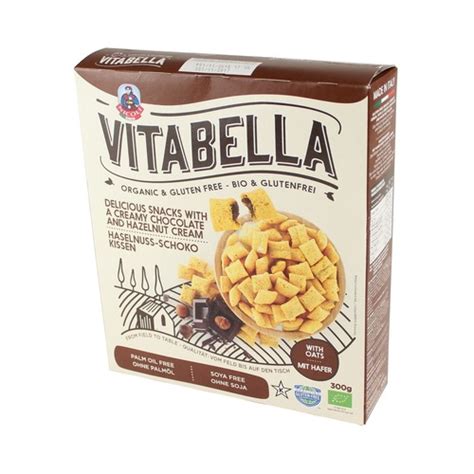 Vitabella Organic Cereal Chocolate Hazelnut Pillows G