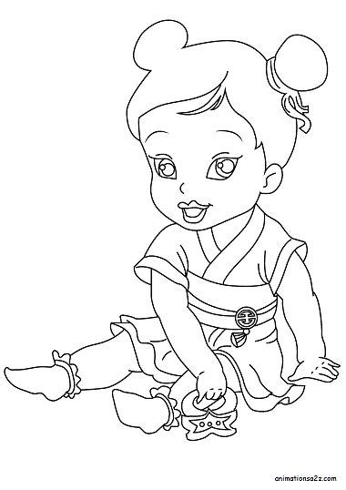 Baby Disney Princesses Coloring Pages Animationsa2z Disney Princess