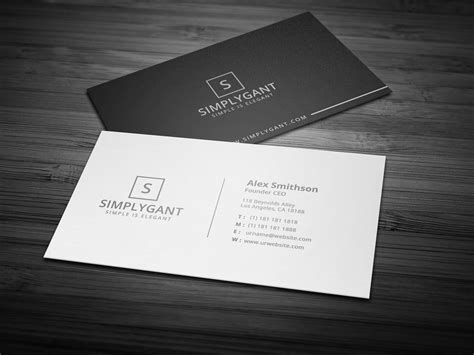 Simple Minimal Business Cards By Galaxiya On Creativemarket Ceo