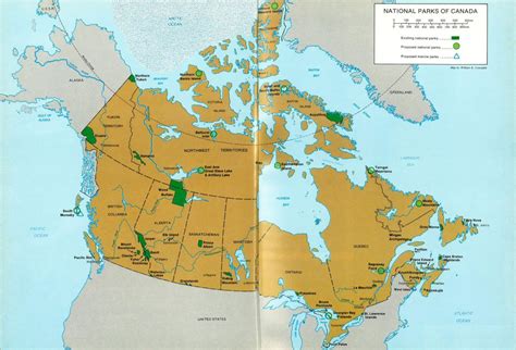 Map Of Canada National Parks Maps Of The World