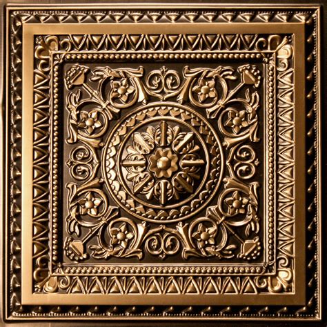 Get free shipping on qualified antique gold drop ceiling tiles or buy online pick up in store today in the building materials department. Milan | Antique Gold | Faux Metal Ceiling Tiles