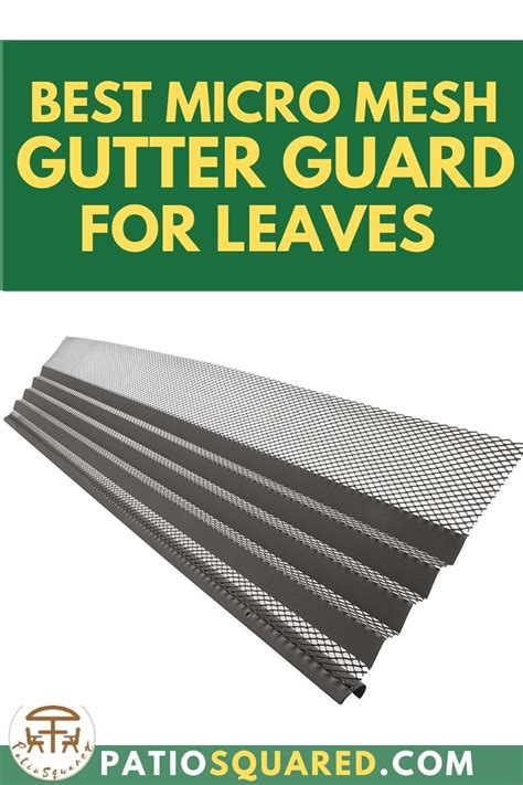 Another benefit of the leafsout micro mesh is that it more effectively prevents even the smallest granules of debris from piling up. Best Micro Mesh Gutter Guard for Leaves in 2020 | Gutter guard, Gutter, Cleaning gutters