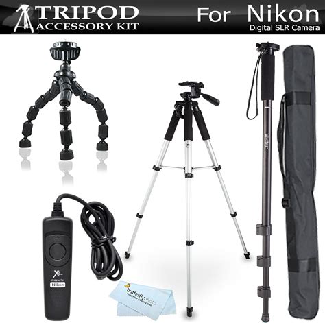 Tripod Bundle Kit For Nikon Df D5300 D3300 D5200 D3200 D3100 D5100