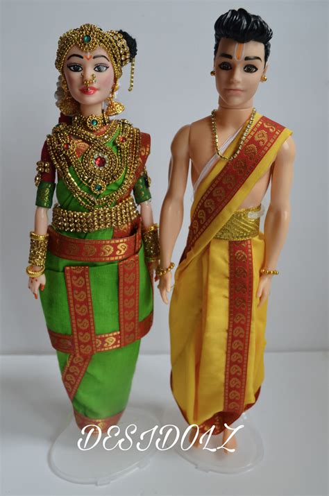 Navarathri Golu Doll Iyengar Wedding Doll Iyerngar Couples Etsy Bride Dolls Wedding