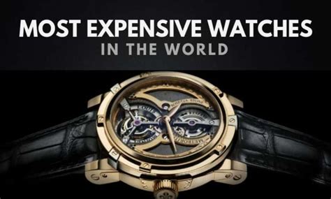 Top 10 Most Expensive Watches In The World 2020 Insider