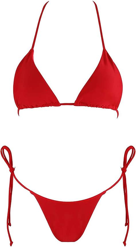 Buy EVAbaby Women Micro G String Bikini 2 Piece Swimsuit Sheer Extreme
