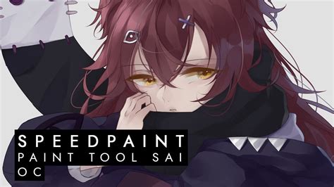 Speedpaint Oc Anime Girl Paint Tool Sai Youtube