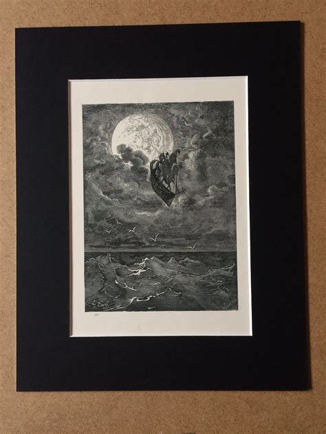 1870 Original Antique Gustave Dore Engraving Mounted And Matted