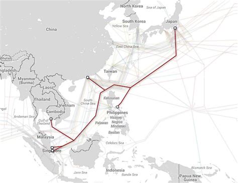 Submarine cable 101 | the map. TM slowdown caused by submarine cable fault. To be fixed ...