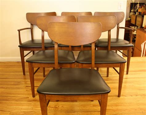 Mid Century Modern Dining Chairs 2 Arm Chairs And 4 Side Chairs Mid