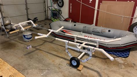Diy Inflatable Boat Trailer Youtube