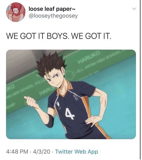 Nishinoya Haikyuu Memes Img Wut