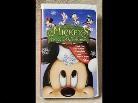 Opening To Mickey S Twice Upon A Christmas Vhs Youtube