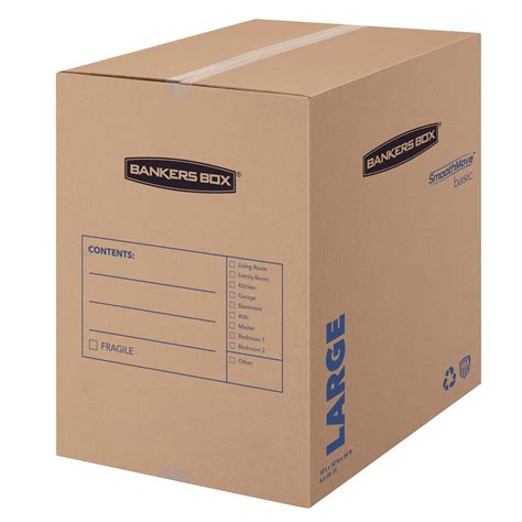 Bankers Box Smoothmove Basic Moving Boxes Large 18 X 18 X 24 Inches