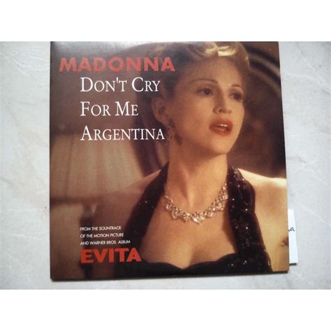 Don T Cry For Me Argentina Madonna - Don't cry for me argentina by Madonna, CDS with brando51 - Ref:118047989