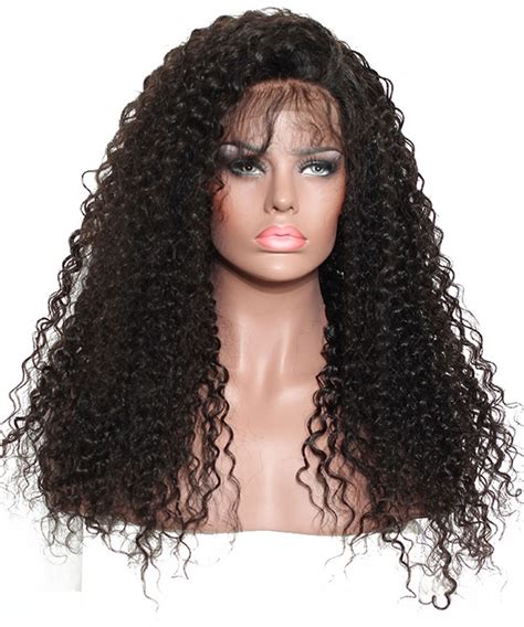 300 Density Deep Curly Pre Plucked Lace Front Human Hair Wigs Msbuy Com