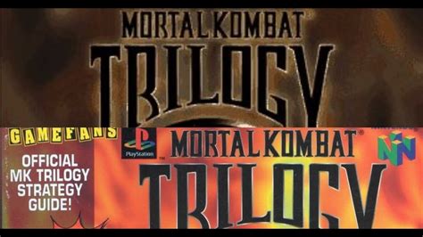Mortal Kombat Trilogy Official Strategy Guide Magazines Youtube