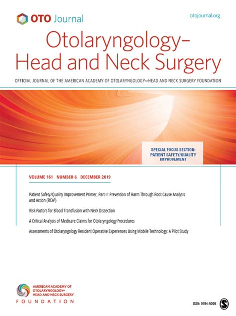 Otolaryngology Head And Neck Surgery Journal Magazines