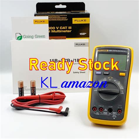 Fast Delivery Fluke 15b 4000 Counts Ac Dc Voltage Current Ohm