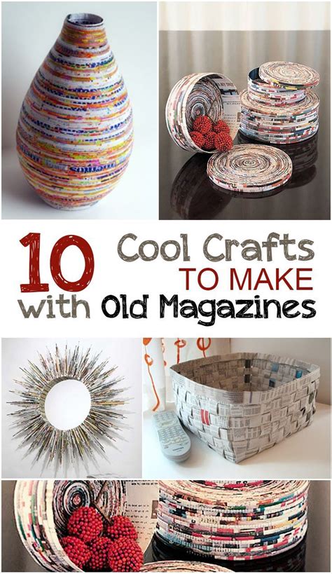 Creative Crafts To Make With Old Magazines Old Magazine Crafts