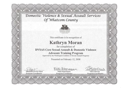 Trainings Awards Certificates Katheryn Moranhuman Services Portfolio